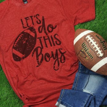 Football Let's Do This Boys Unisex Blend Tee