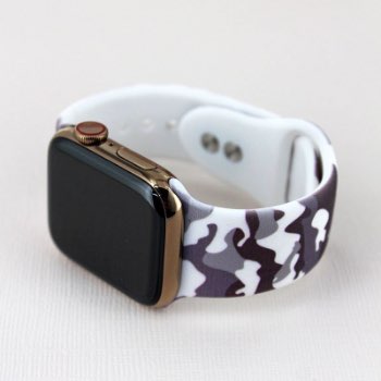 Gray Camo Adjustable Apple Watch Band