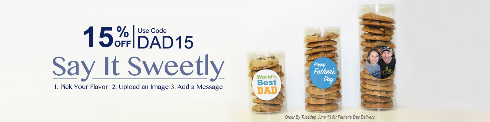 Personalized Father's Day cookie gifts