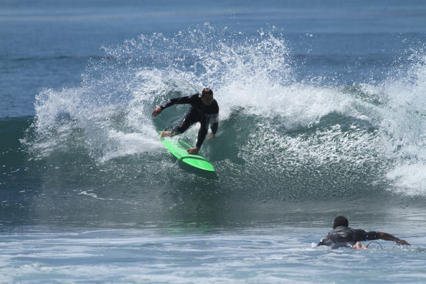 surfing lower trestles