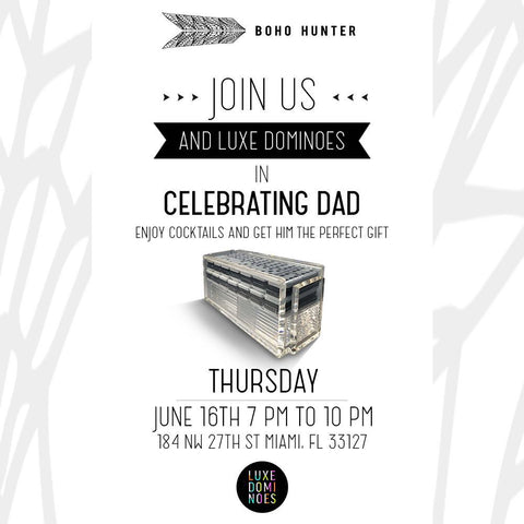 Luxe Dominoes Launch Party Fathers Day Boho Hunter