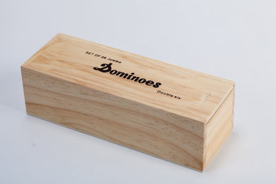 Old School Crappy Wooden Domino Set Box