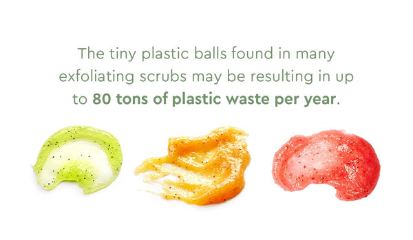 exfoliating acne scrubs may contain tiny plastic balls