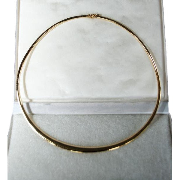 14kt omega necklace