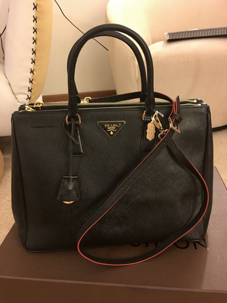 prada saffiano large executive tote bag