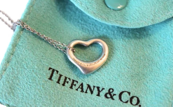 tiffany and co elsa peretti open heart necklace