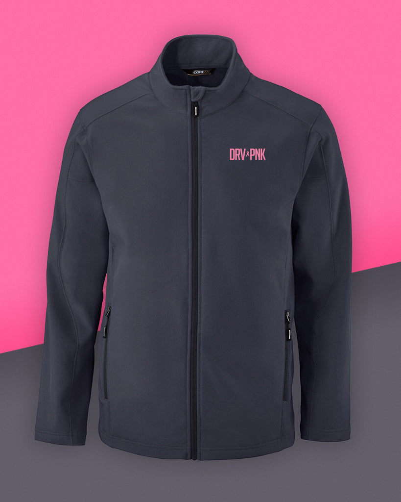 Men's Ash City - Core 365 Drive Pink Two-Layer Fleece Bonded Soft Shell  Jacket