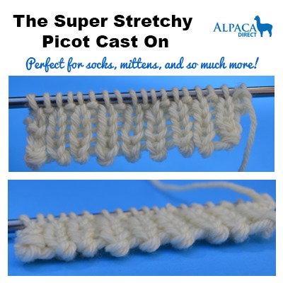 super stretchy picot cast on