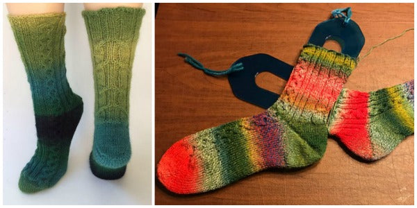 Cableship free sock knitting pattern