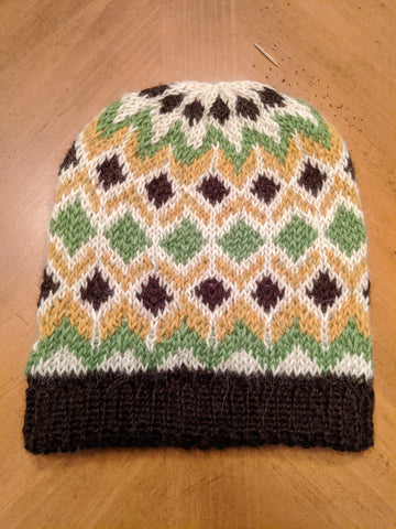 Photo of a finished Sugarplum Knit Hat by Knitterella