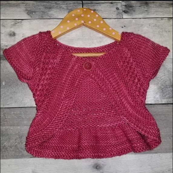 Entrechat knit baby shrug