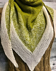 Spring Kerchief shawl knitting pattern