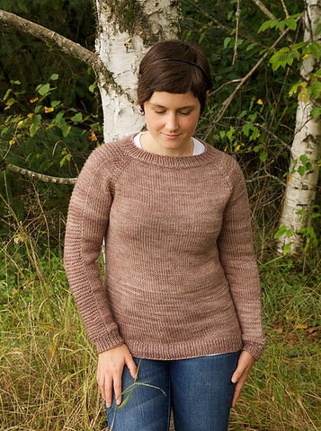 Flax knit sweater pattern from Tin Can Knits