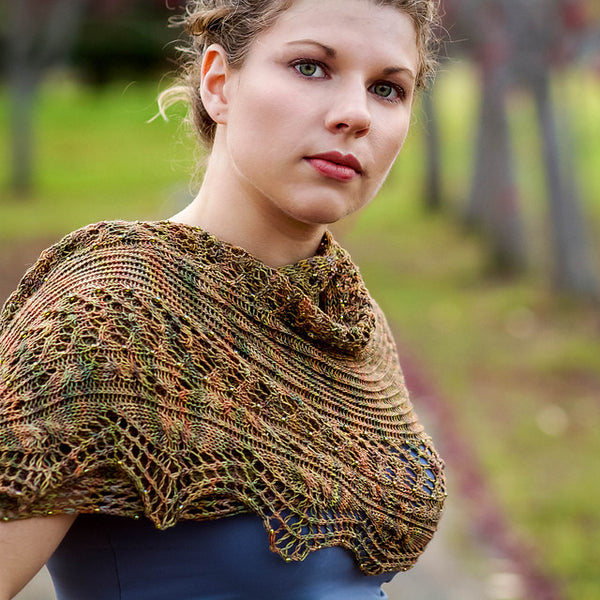 Sivia knit shawl pattern