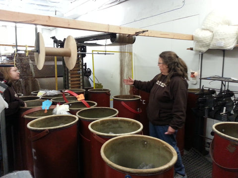 combing the fiber during processing