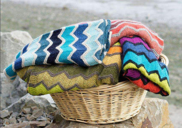 Missoni Inspired Blanket free knitting pattern