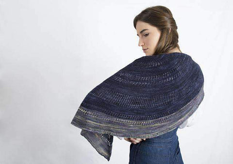 Moon River free shawl knitting pattern