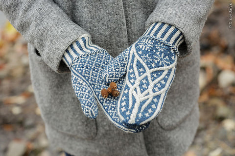 Norrland mittens knitting pattern