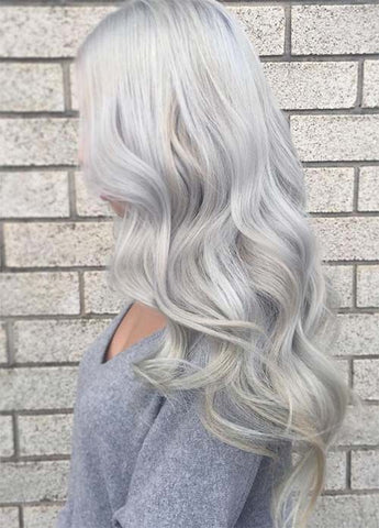 Silver hair is one of the hottest hairstyles of 2016