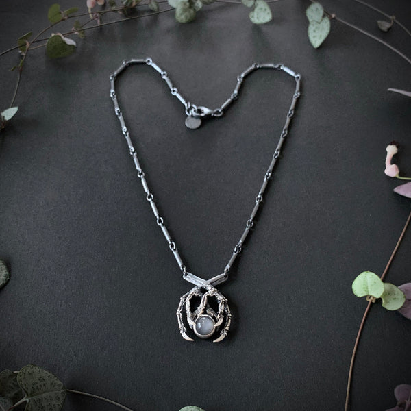 Dark Moon Necklace - 18 inches - Ready To Send