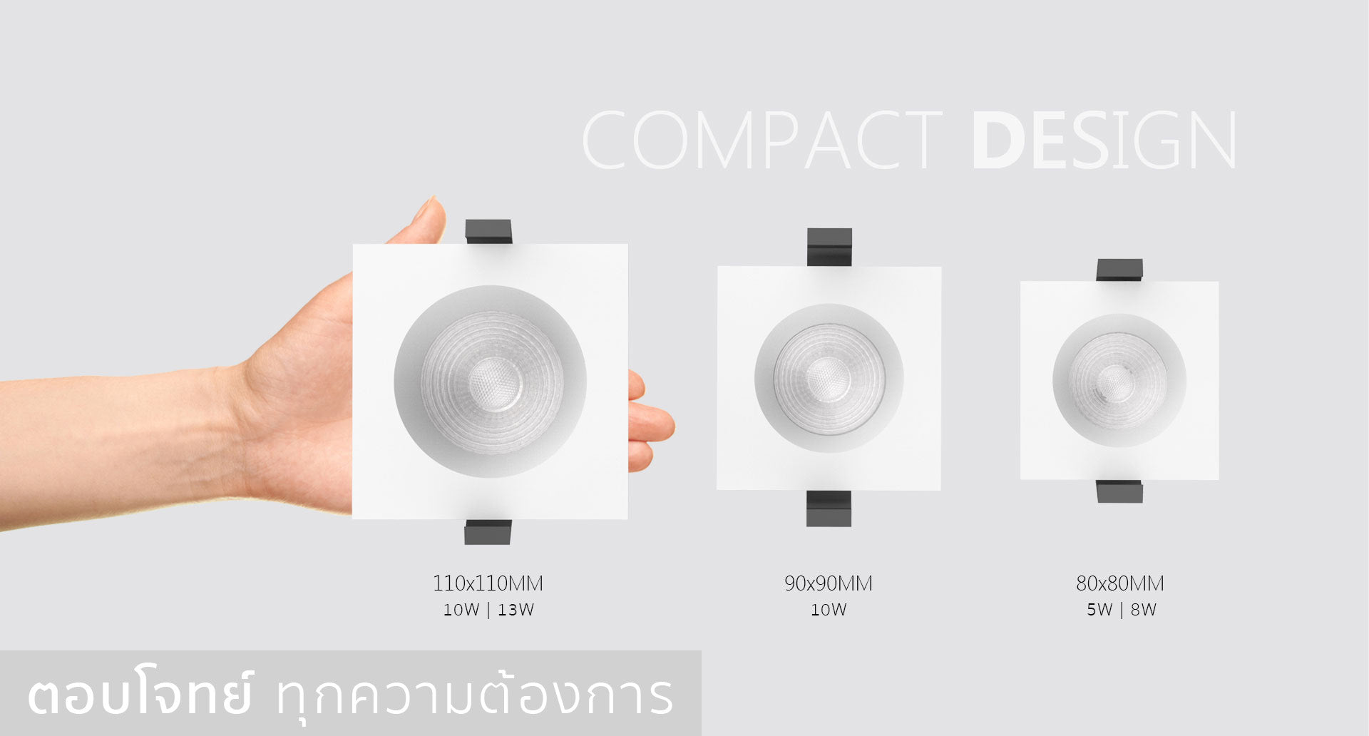 โคมไฟ LED Downlight รุ่น DL104 แบรนด์ BOX BRIGHT หลากหลายขนาด ตอบโจทย์ทุกความต้องการ