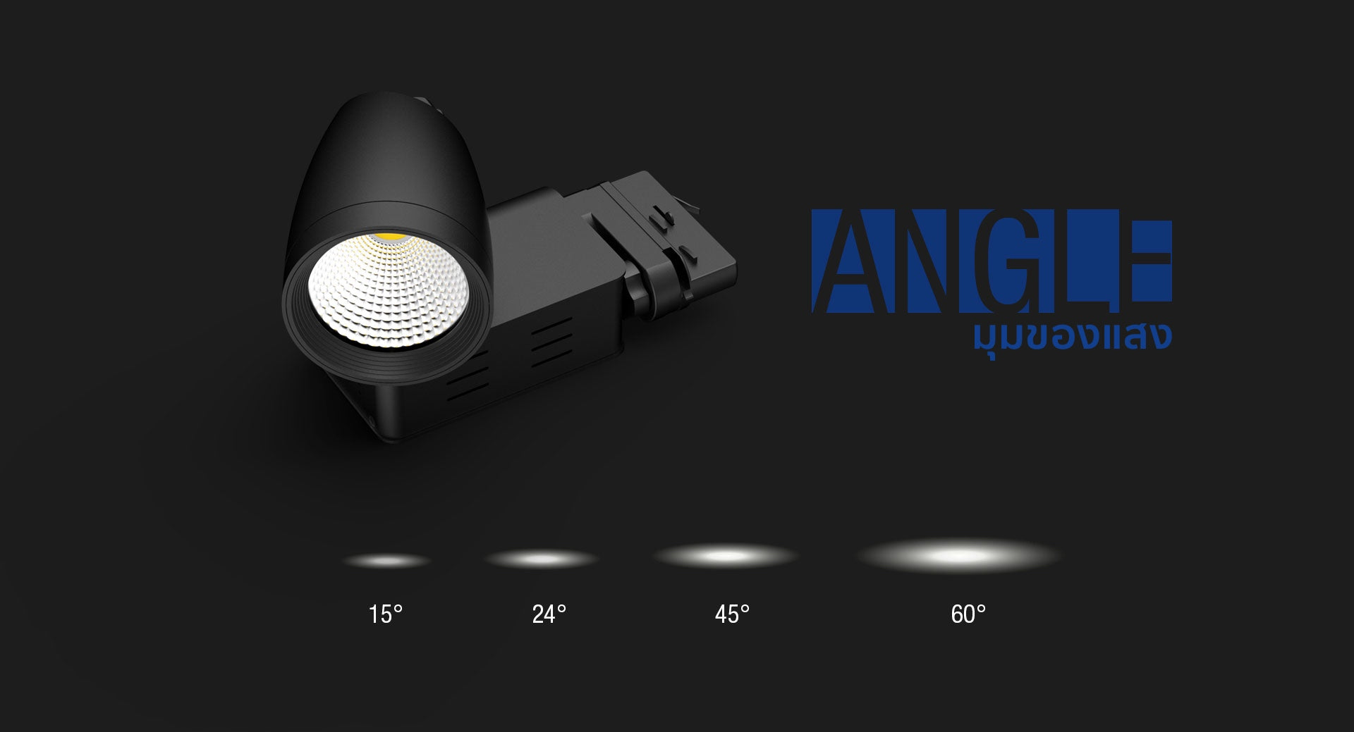มุมของแสง โคมไฟแอลอีดีแทรคไลท์ รุ่น TL02 แบรนด์ BOX BRIGHT