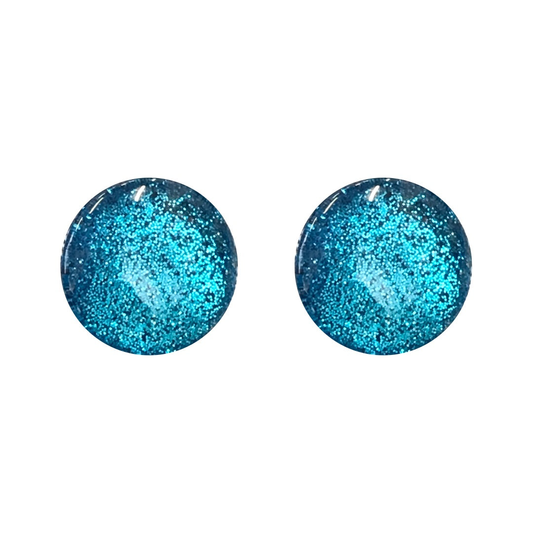 Bahamas Metallic Glass Stud Earrings