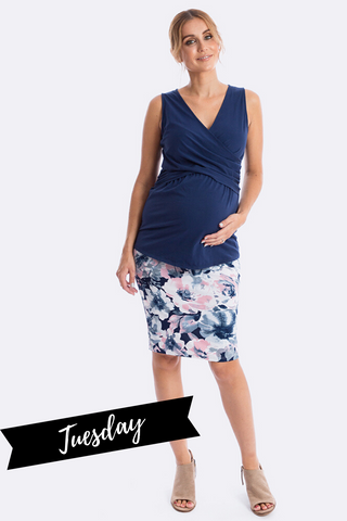 Maive&Bo Above The Bump Maternity Skirt