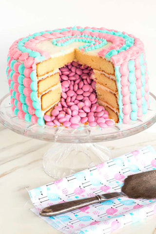 gender reveal cake