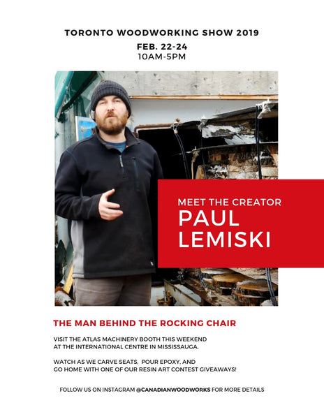 Paul Lemiski at the 2019 Toronto WoodShow