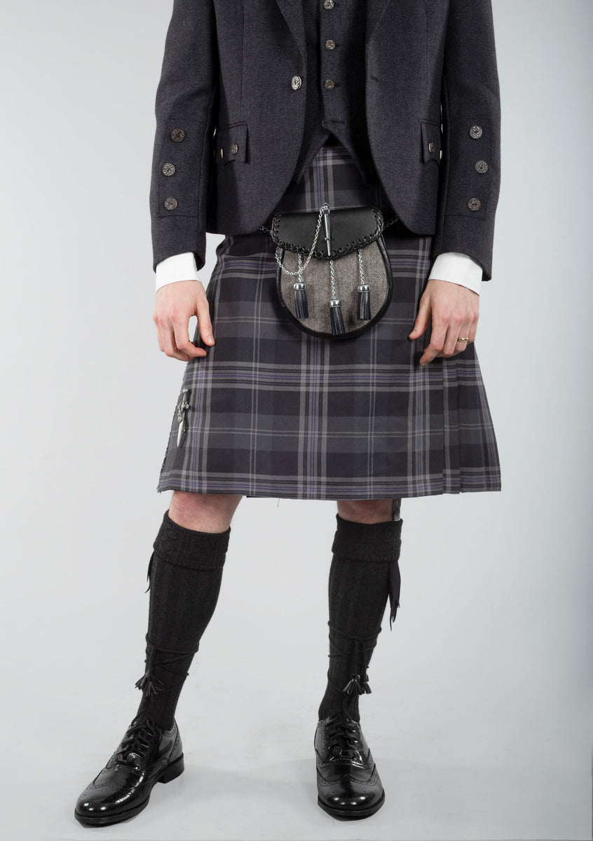 plain grey kilt