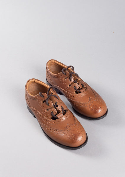 Kids Tan Leather Ghillie Brogues – KILT 