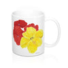 Coffee Mug - Hibiscus/Impatiens - Falling Leaf Card Co.