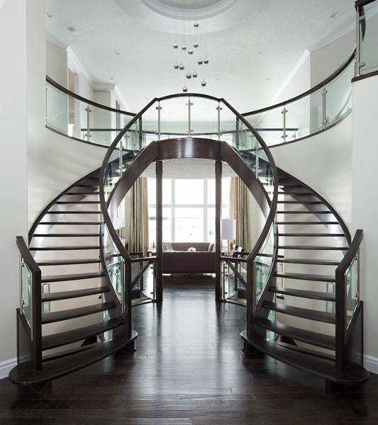 contemporary stair railing design