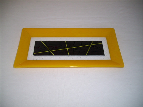 Rectangular Plate - Framed Stix - Pure Sunflower Ink
