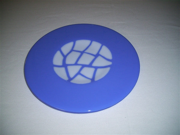 Round Plate - Stepping Stones - Cobalt Snow