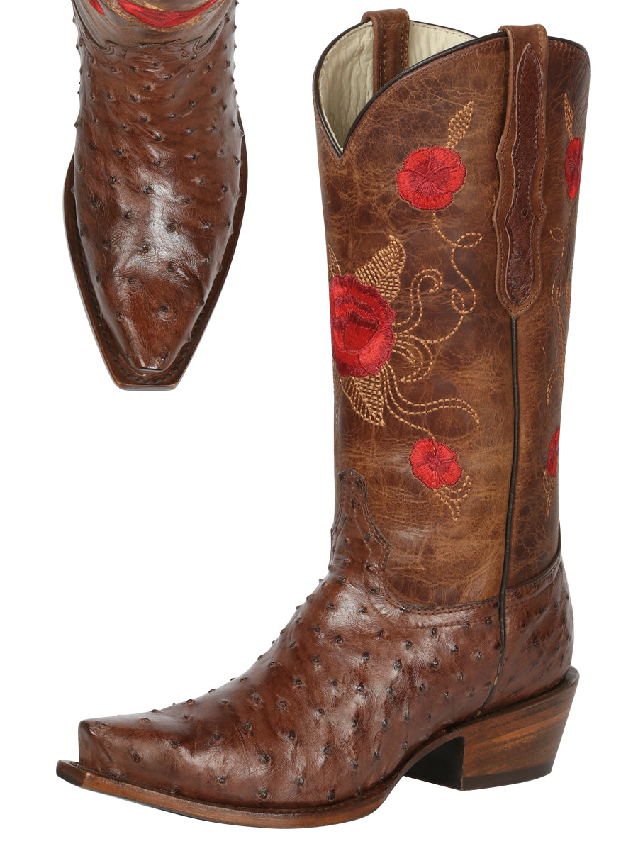 Deformación Huracán público Original Ostrich Cowboy Boots - Cowgirl Boots – Don Max