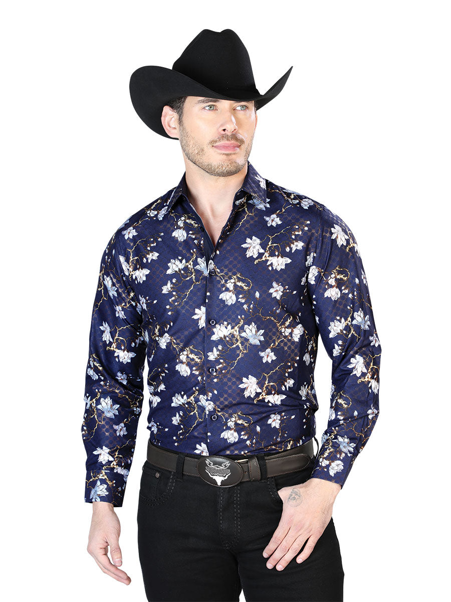 preferible telescopio llamar Camisa Vaquera Manga Larga Estampada Floral - Western Shirt – Don Max