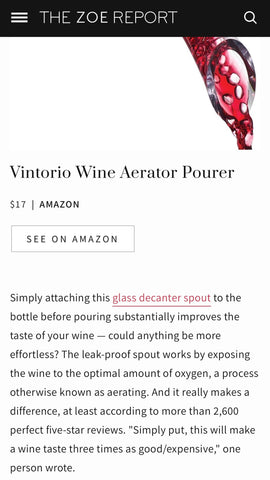 Vintorio Wine Aerator review