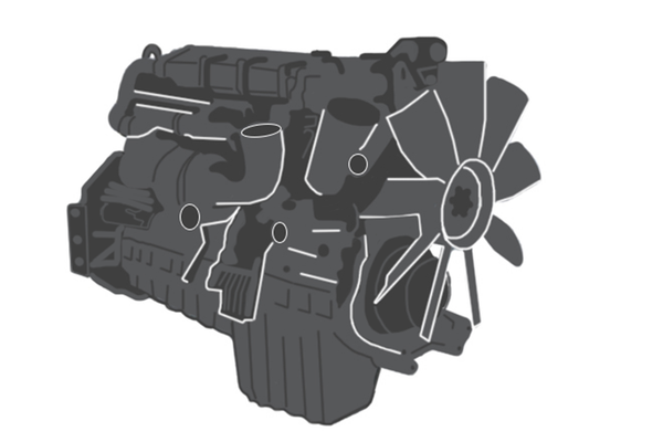 Engine complete / Komplettmotor