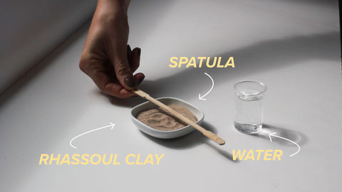 rhassoul clay mask tutorial detox