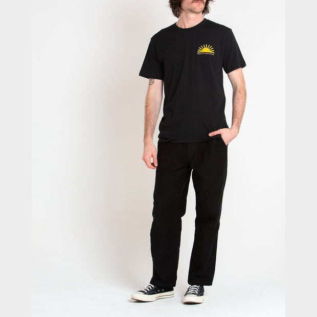 Sunflare Tee - Mens Short Sleeve T-Shirt - Black - firstmasonicdistrict