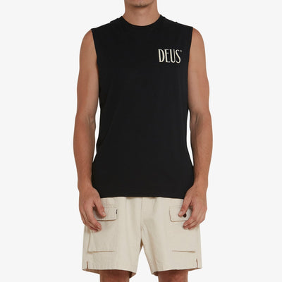 Rosso Muscle - Mens Vest Top - Black - firstmasonicdistrict