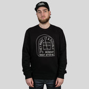 Monday - Black - Sweatshirt - firstmasonicdistrict