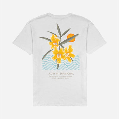 Wildflower Tee - Mens Short Sleeve T-Shirt - White - firstmasonicdistrict