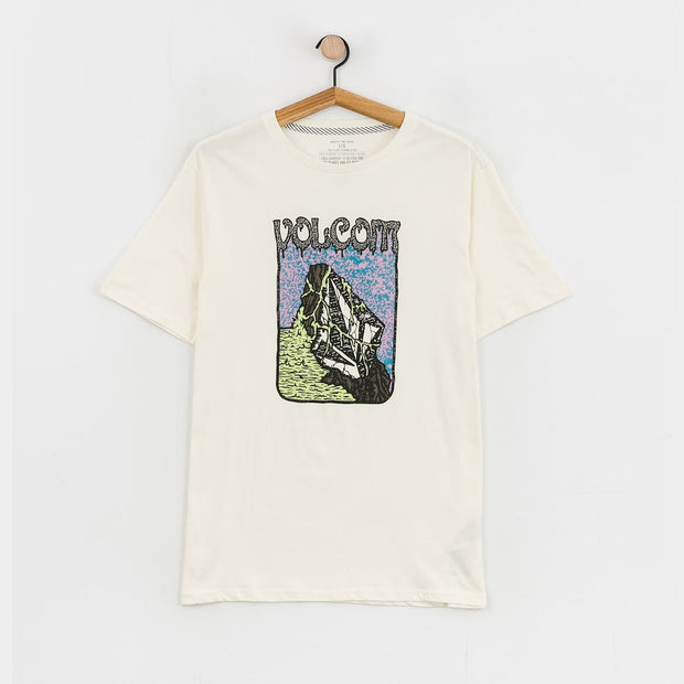 Volcom Fty Submerged Slim Tee - Mens Short Sleeve T-Shirt - Off White - firstmasonicdistrict