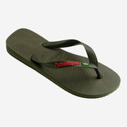 Hav. Brasil Logo | Green | Flip Flops - firstmasonicdistrict