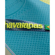 Hav. Brasil Logo | Nautical Blue | Flip Flops - firstmasonicdistrict