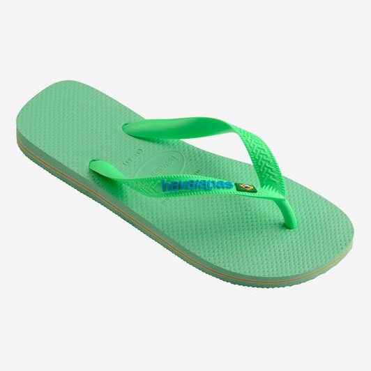 Hav. Brasil Logo | Green Garden | Flip Flops - firstmasonicdistrict