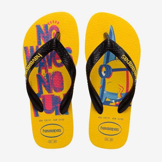 Hav. Minions | Yellow/Black/Yellow | Flip Flops - firstmasonicdistrict